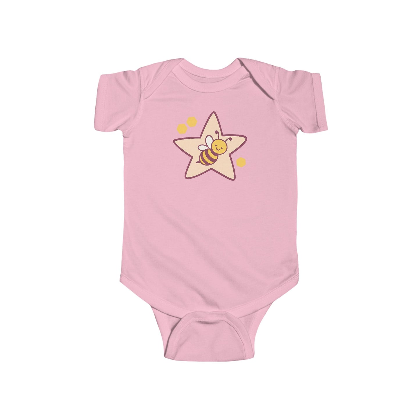 Infant Bodysuit - Bee and Star Design