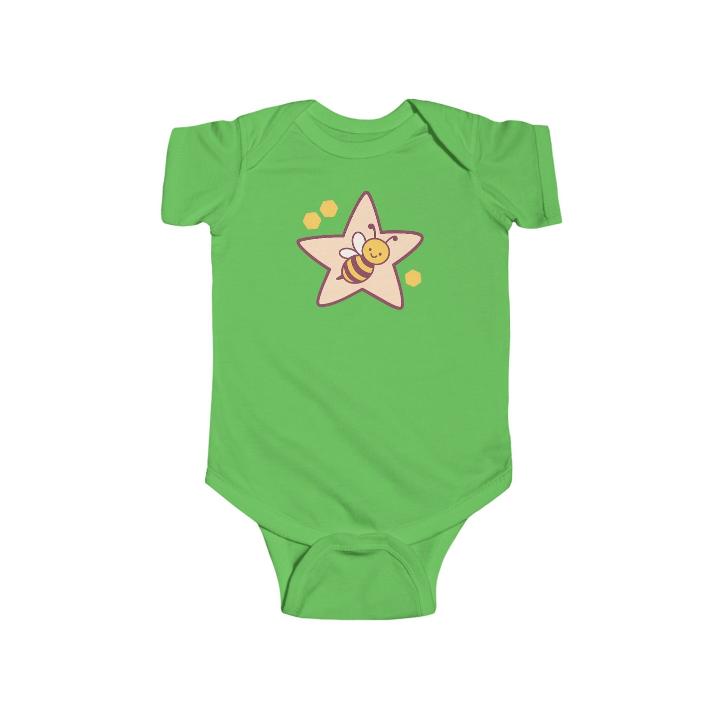 Infant Bodysuit - Bee and Star Design
