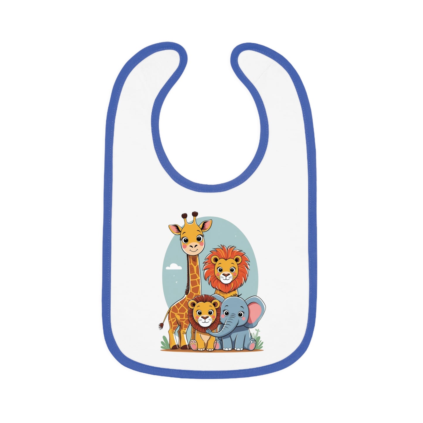 Animal Kingdom – Baby Bib Blue