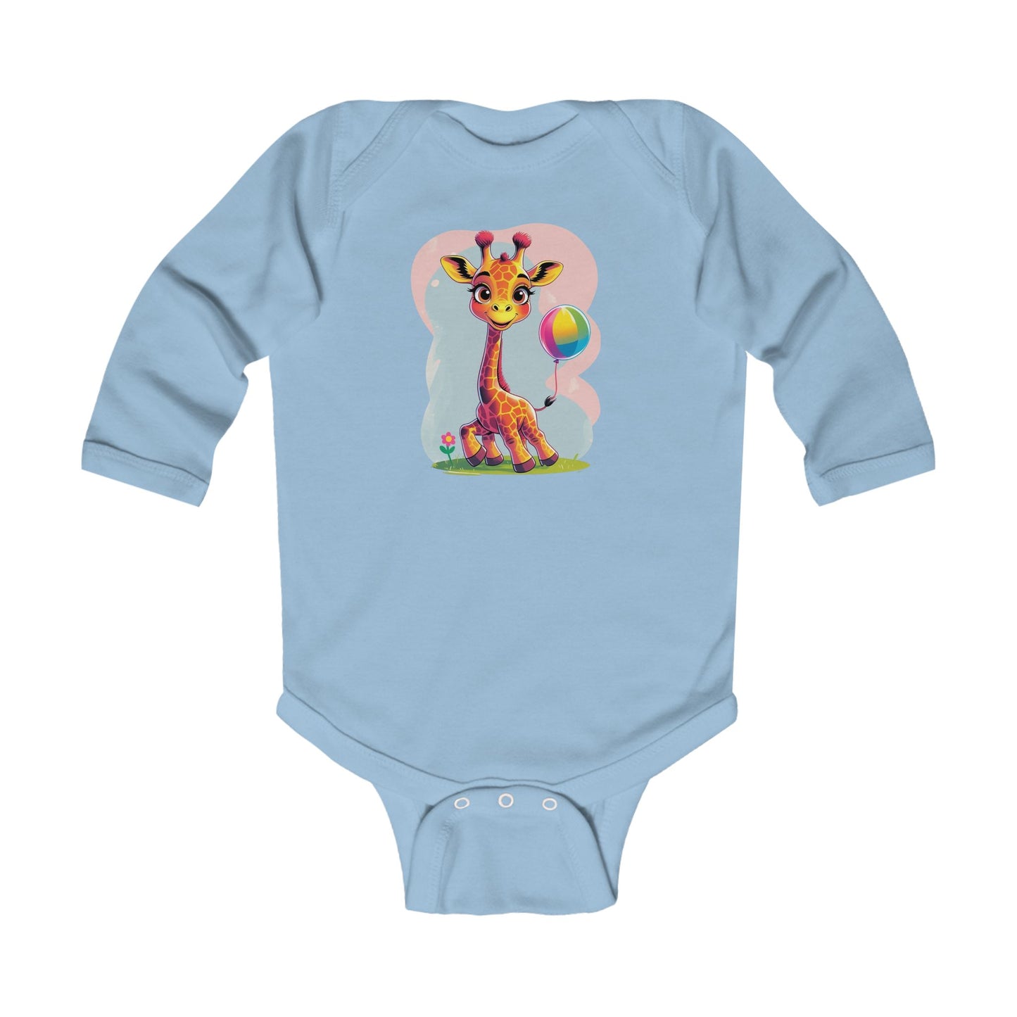 Cute Giraffe Infant Long Sleeve Bodysuit