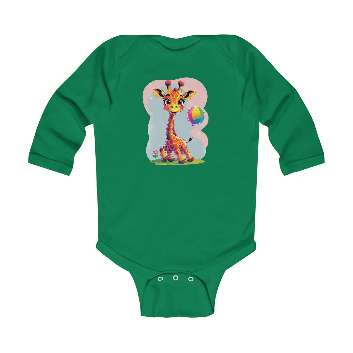 Cute Giraffe Infant Long Sleeve Bodysuit