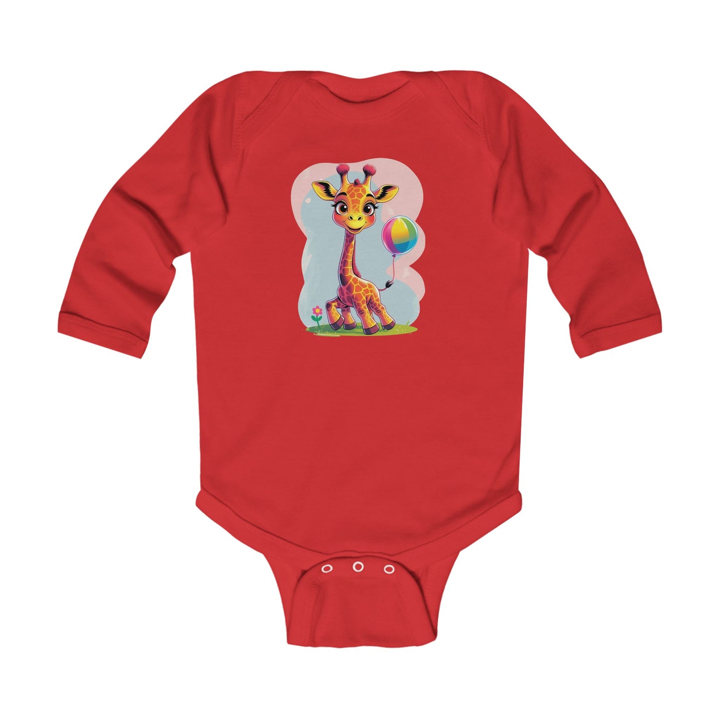 Cute Giraffe Infant Long Sleeve Bodysuit