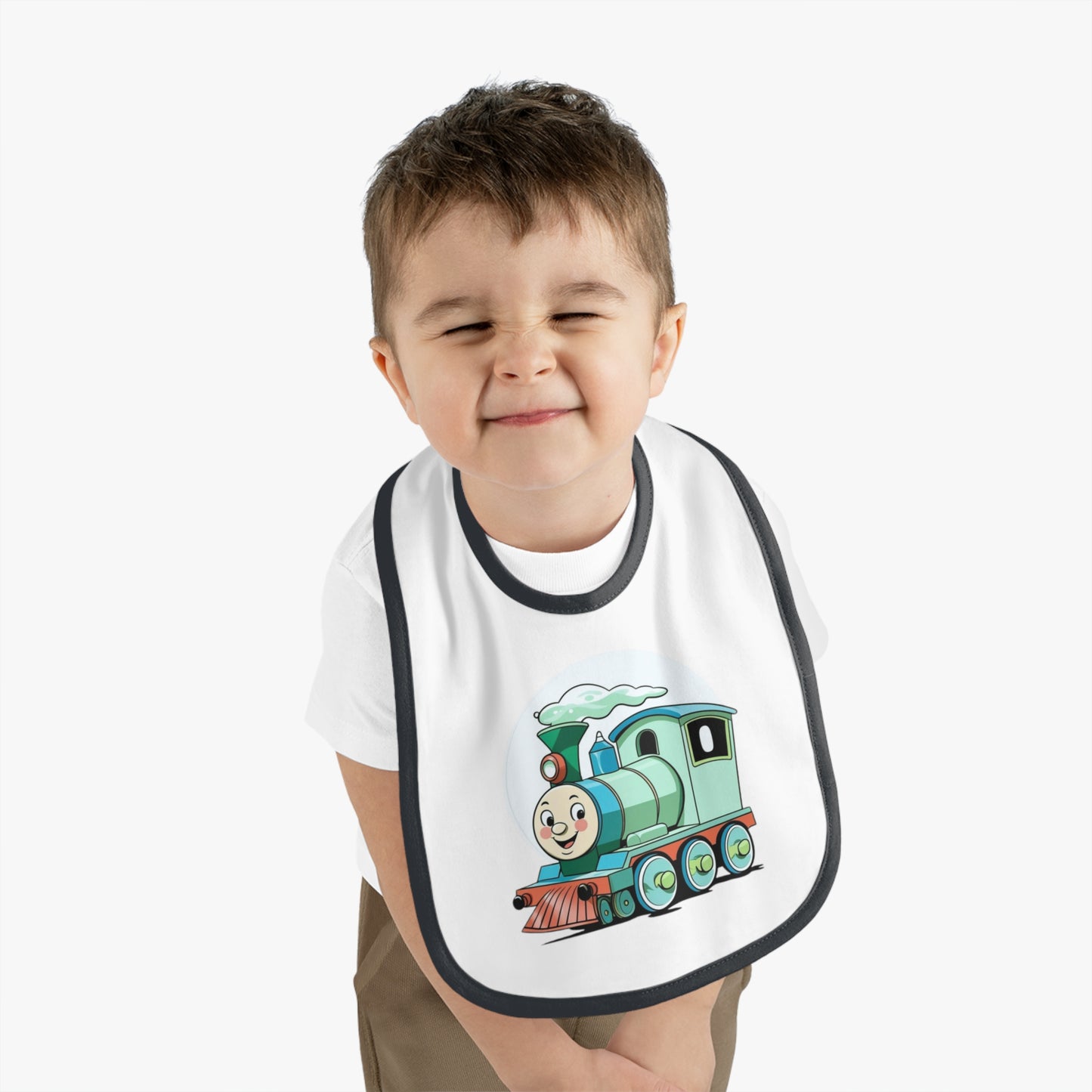 Cho Choo Train – Baby Bib, Blue