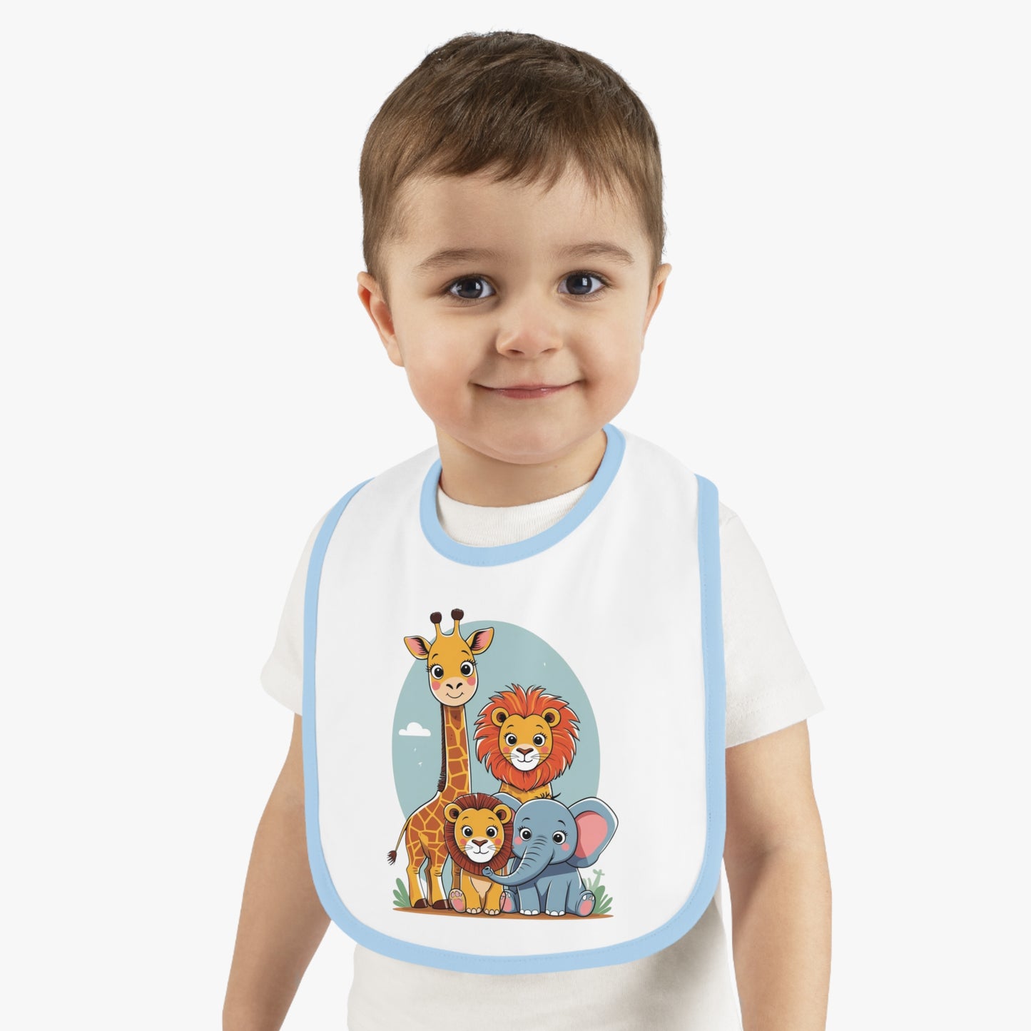 Animal Kingdom – Baby Bib Blue