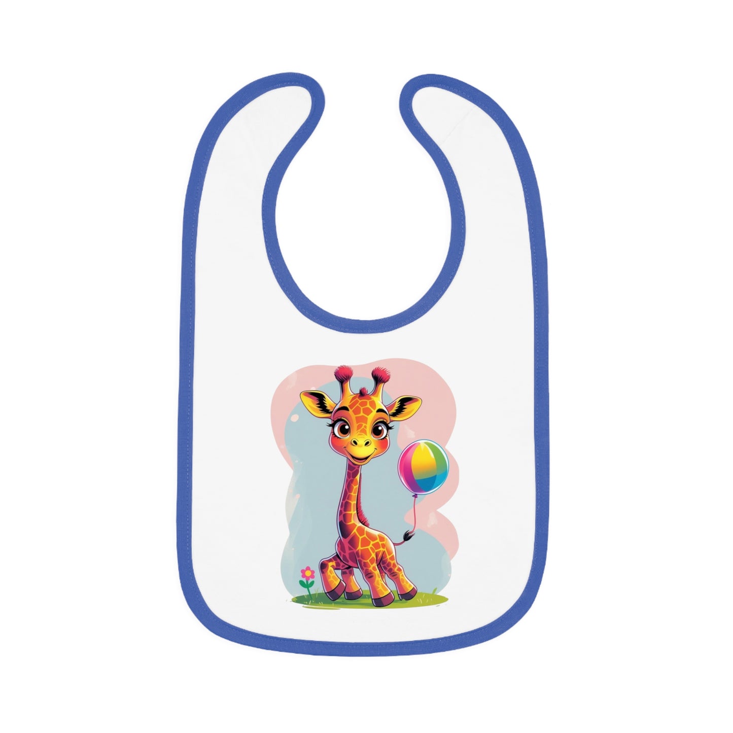 Cute Giraffe – Baby Bib Pink