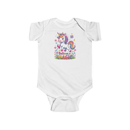 Unicorn "Believe in Magic" Infant Bodysuit