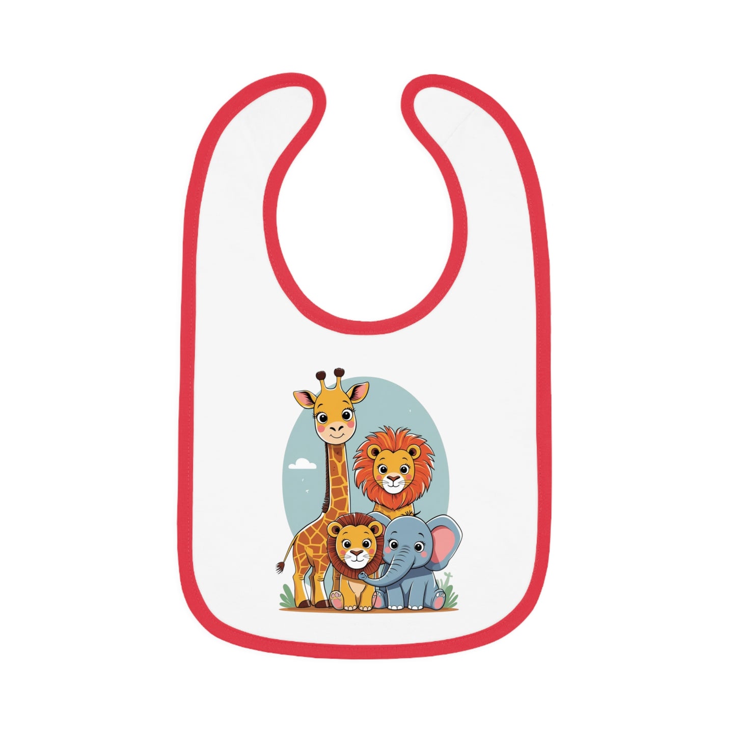Animal Kingdom – Baby Bib Blue