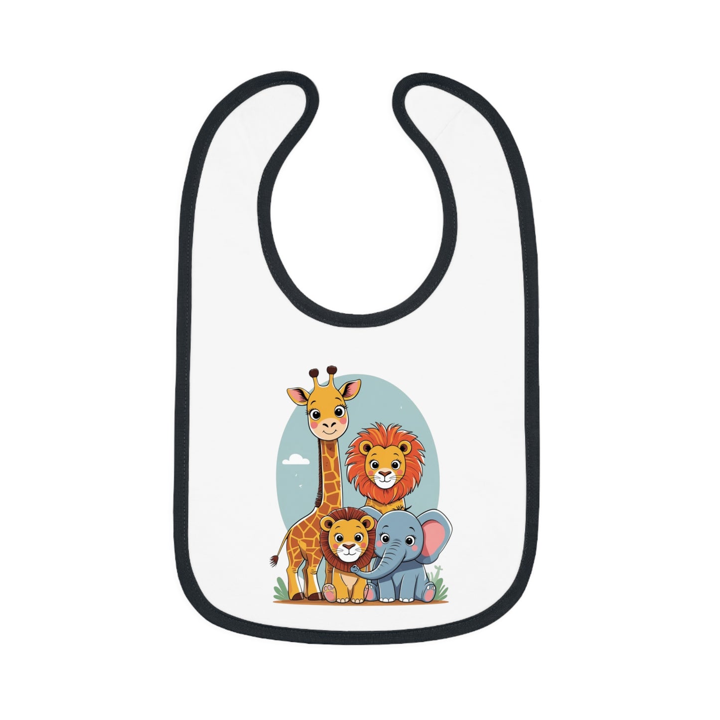 Animal Kingdom – Baby Bib Blue