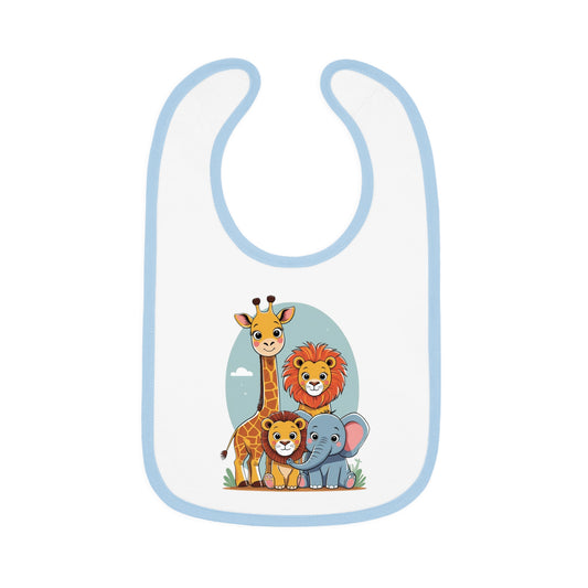 Animal Kingdom – Baby Bib  Blue