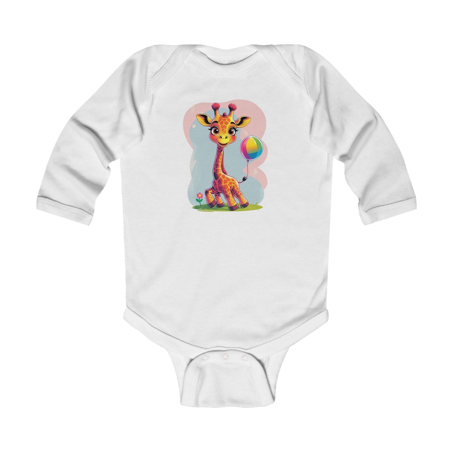 Cute Giraffe Infant Long Sleeve Bodysuit