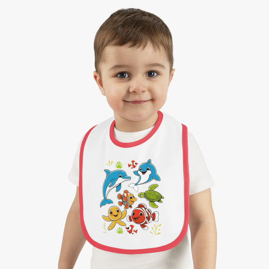Sea Animals Design Baby Bib