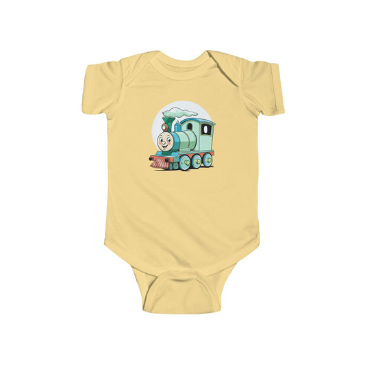 Cho Choo Train Baby Bodysuit - Yellow