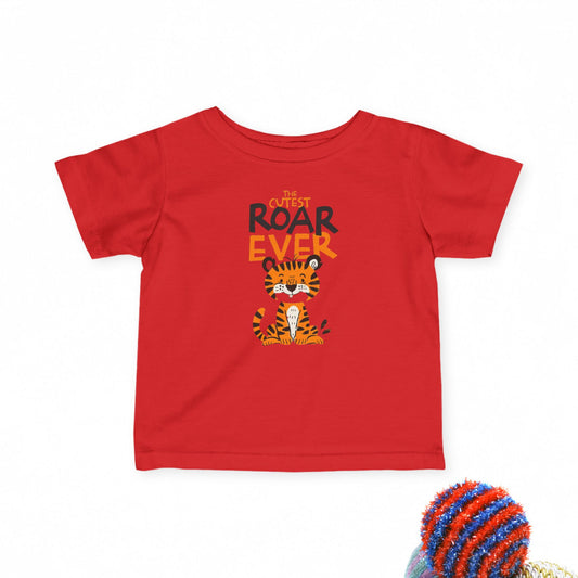 The Cutest Roar Ever – Baby T-Shirt, Red