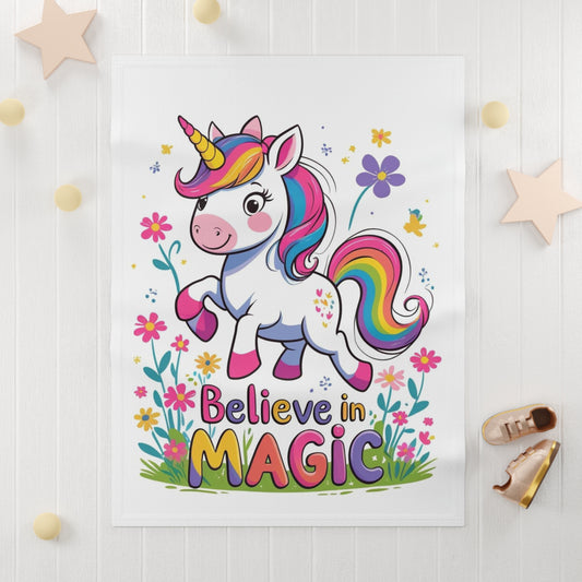Unicorn Baby Blanket, Nursery Decor