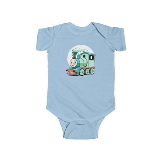 Cho Choo Train Baby Bodysuit - Blue