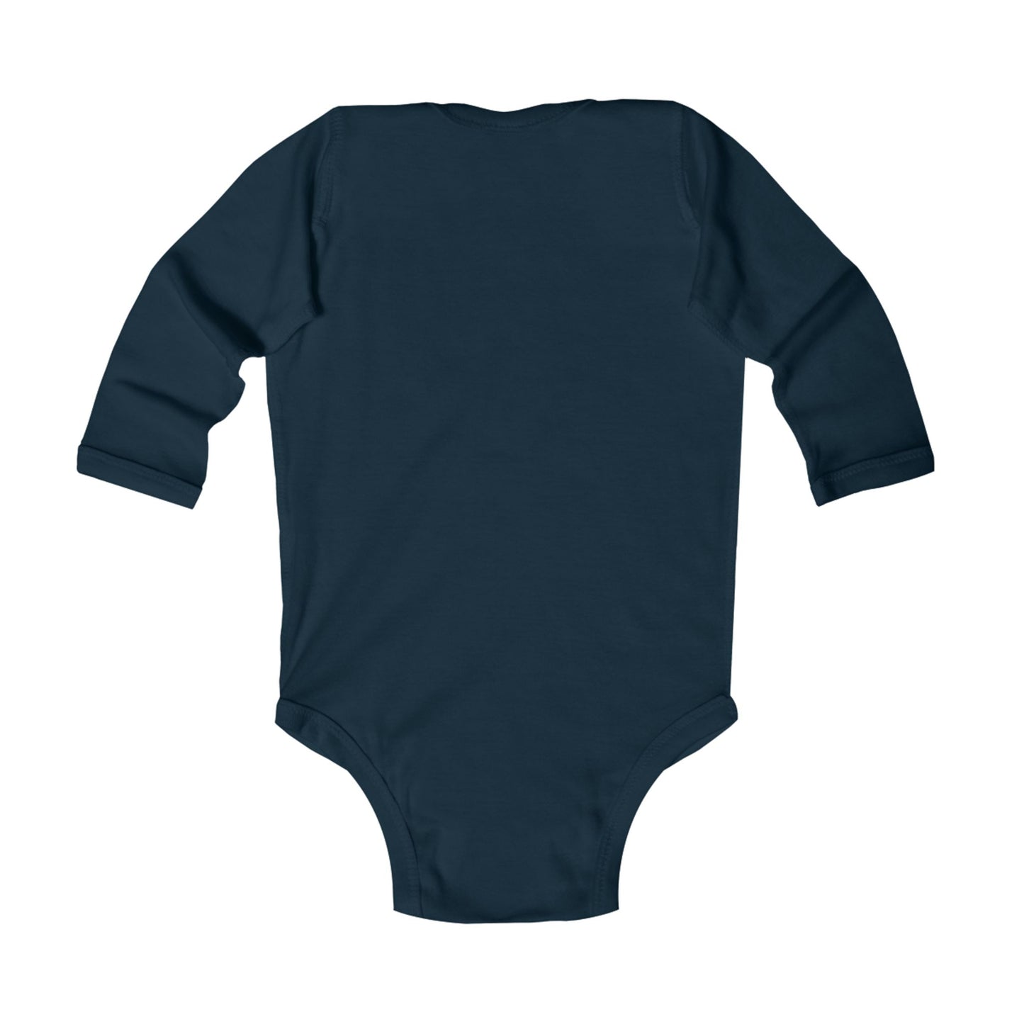Unicorn "Believe in Magic" Infant Long Sleeve Bodysuit, Navy