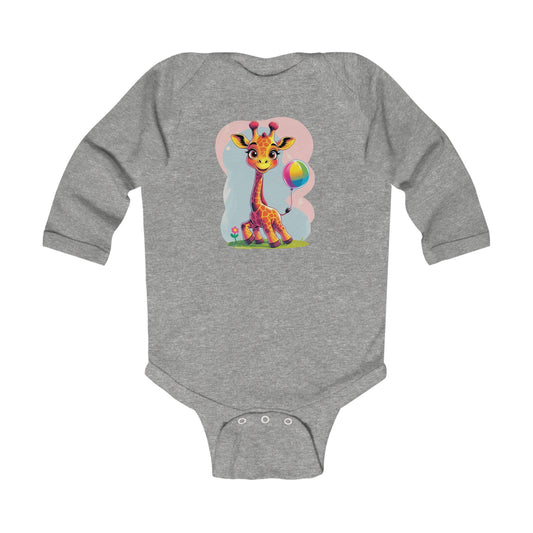 Cute Giraffe Infant Long Sleeve Bodysuit